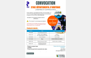Stage départemental d'Arbitrage - Quimperlé